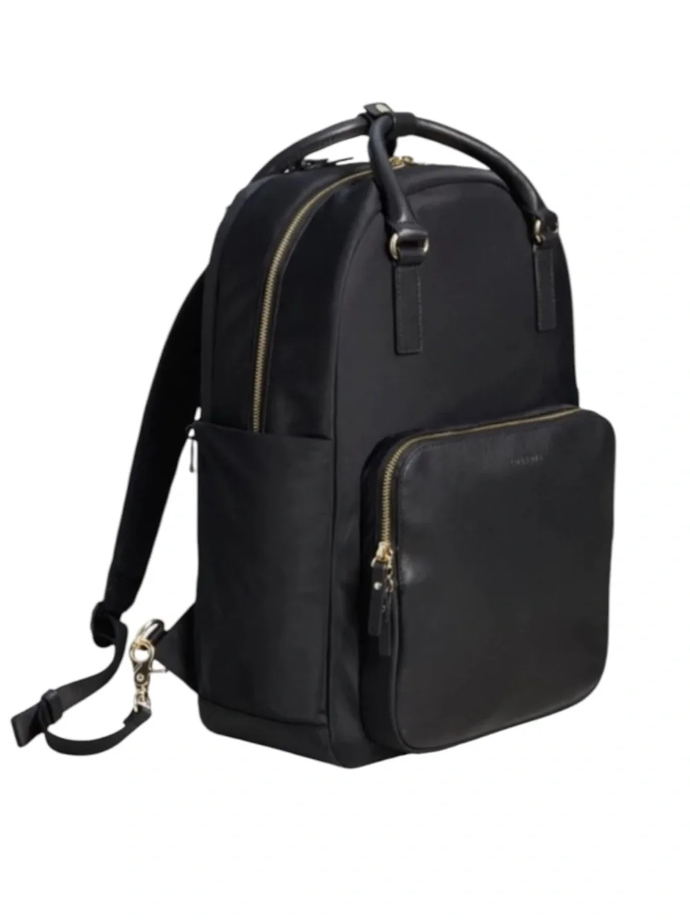 Lo & Sons Original Rowledge Black Nylon & Leather Travel Tote Backpack - Picture 1 of 16
